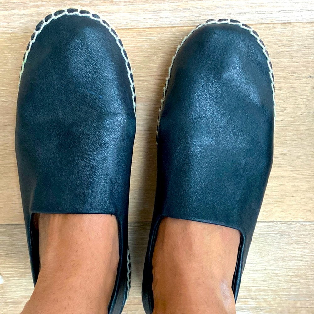 Opening Ceremony Leather Slip On Flats